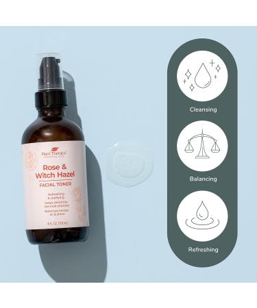 Buy Plant Therapy Rose & Witch Hazel Facial Toner 4 oz | Minimize Pores Balance Oil Hydrate & Soothe | International Shipping - Buy Online on GoSupps.com