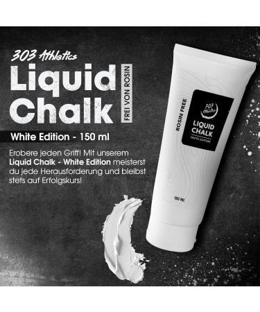 303 Liquid Chalk White Edition - Fast Drying Rosin-Free Grip for Climbing Fitness Pole Dance & CrossFit - International Shipping Available - Buy Online on GoSupps.com