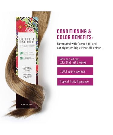 Permanent 6WB Dark Warm Beige Blonde Hair Color Dye - Vegan Naturally-Derived 100% Gray Coverage | Lasts Up to 8 Weeks - Buy Online on GoSupps.com