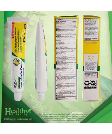 Healthy Surplus Equate Hemorrhoidal Cream/Ointment 1.8 OZ (51g) and Vital Volumes Tips Card Bundle - Buy Online on GoSupps.com
