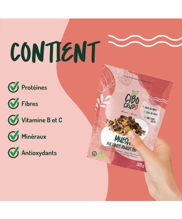 Berry Muesli - 325g. Oat and Rye Muesli with Dried Fruits such as Cherry Red Currant Strawberry and Raspberry. - Buy Online on GoSupps.com