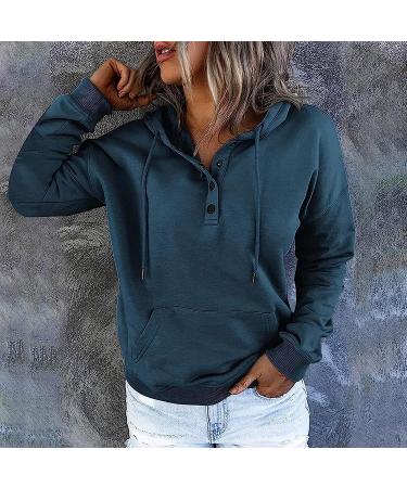 Womens Aztec Sweatshirt Hoodie with Drawstring Pocket - Navy, Large - Buy Online on GoSupps.com