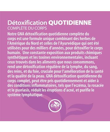 GNA Naturals - Full Body Detox Cleanse for Men and Women 120 Veggie Caps - Helps with Eczema Relief Psoriasis and Acne Breakout Skin Health - Buy Online on GoSupps.com