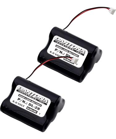 Synergy Digital Door Lock Batteries Compatible with Saflok A28310 Door Lock (Alkaline 6V 2200 mAh) Combo-Pack Includes: 2 x DL-28 Batteries