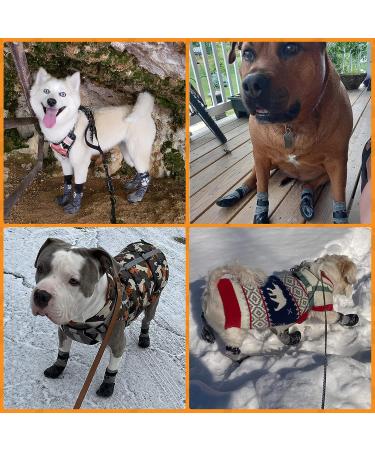 KOOLTAIL Anti Slip Dog Socks - Waterproof Outdoor Dog Boots for Hardwood Floors - Grey Large - Buy Online on GoSupps.com