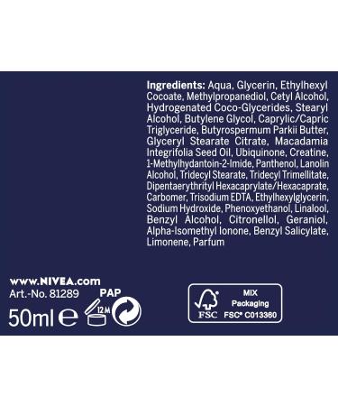 NIVEA Q10 Power Anti-Wrinkle & Firming Night Cream for Younger Looking Skin 2 Pack (2 x 50ml) Regenerating night face cream for intense hydration - Buy Online on GoSupps.com