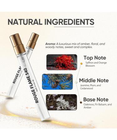 Perfume Oil for Women Men Inspired by Bakara Rogue 540 Ambery Saffron Long Lasting Perfume Body Oil Travel Size 0.4oz/12 mL Rouge Flame 540 - Buy Online on GoSupps.com