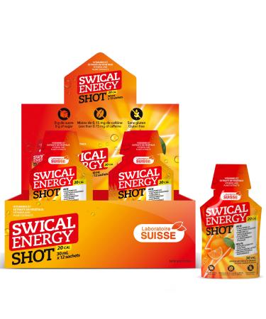 Swical Energy Shot Energy Gel with Vitamins and Plant Extracts 0g of Sugar Less Than 1 mg of Caffeine - 12-count