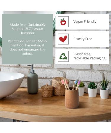 Wild & Stone Bio Children's Bamboo Toothbrush 4-Pack | Soft BPA-Free Eco-Friendly 100% Biodegradable | Vegan Multi-Colored Toothbrushes - Buy Online on GoSupps.com