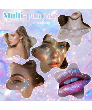  Prreal 9-Color Glitter Gel for Face Eyes and Body Holographic Glitter Holographic Sequins Girls' and Women's Party Halloween Carnival Festival Accessories 02 - Buy Online on GoSupps.com