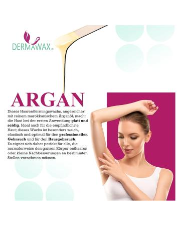 Dermawax Argan Film Wax Pearls - Premium Hair Removal Wax for Brazilian Full Body & Intimate Areas - 1kg - Buy Online on GoSupps.com