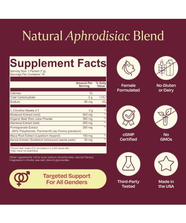 BOND Libido Booster for Women and Men Effervescent Pomegranate Drink Mix Natural Aphrodisiac with Ingredients to Support Wellness Promote Relaxation Uplift Mood & Enhance Focus - 14 Pack - Buy Online on GoSupps.com