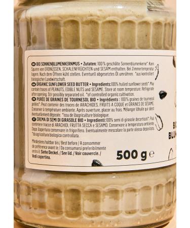 KoRo - Organic Sunflower Puree - 6 x 500 g - 100% sunflower seeds - rich in unsaturated fatty acids - light nutty taste - can be enjoyed alone as a spread or in salad dressings. - Buy Online on GoSupps.com