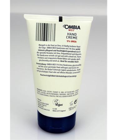 Ombia Med Hand Cream 5% Urea - Deep Hydrating Relief for Dry Skin | International Shipping Available - Buy Online on GoSupps.com