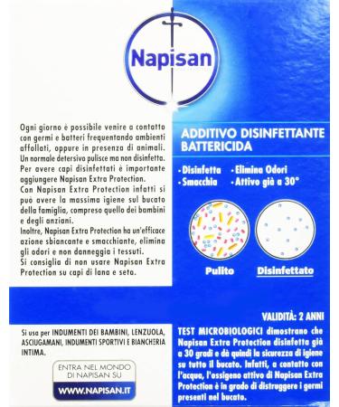 Napisan: Laundry Additive Powder Extra Protection 21.15 Ounces (600g) Package (Pack of 2) Italian Import  - Buy Online on GoSupps.com