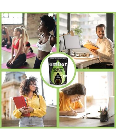 Ember Energy Chews with L Theanine - Sour Apple - 4ct | Boost Energy & Focus | Buy Internationally - Buy Online on GoSupps.com