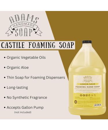 Adams Handmade Soap Liquid Foaming Soap 1 Gal - Lemon Sage Lemon Sage 128 Fl Oz (Pack of 1) - Buy Online on GoSupps.com