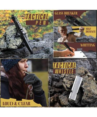 Survival Kit for Men - Emergency Gear & Equipment, Hunting, Fishing, Camping Accessories - Birthday Gift for Husband, Dad, Boyfriend - 14 in 1 Cool Gadget - Buy Online on GoSupps.com