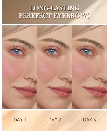  Lestpola Peel Off Eyebrow Tattoo Gel Grey Brown Peel Off Waterproof Durable Transfer Resistant 3 Day Wear Removable for Women 03 - Buy Online on GoSupps.com