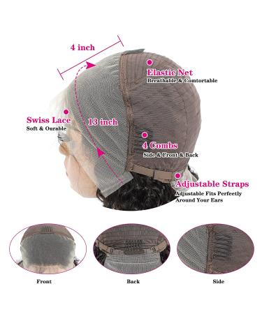 20 Deep Wave Lace Front Human Hair Wig | HD Lace Frontal | Curly Wigs for Black Women - Buy Online on GoSupps.com