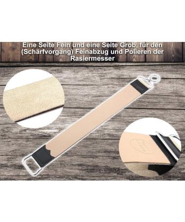 Premium Damascus Razor Set with Leather Strop - Handcrafted Quality from Solingen | International Shipping Available - Buy Online on GoSupps.com