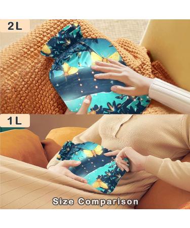 Buy Naanle Bright Night Butterflies Hot Water Bottle 2L - Pain Relief & Therapy with Cover and Handle - International Shipping Available - Buy Online on GoSupps.com