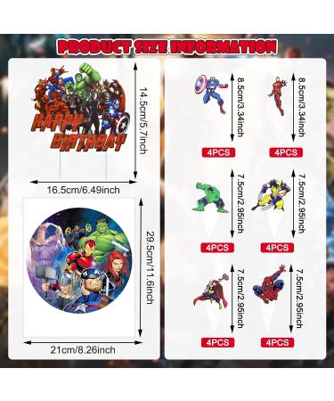 Buy GENGUTOR 26-Piece Edible Cake Toppers | Perfect for Birthday & Party Cakes | Fondant Decorations & Photo Cake Toppers - International Shipping Available - Buy Online on GoSupps.com