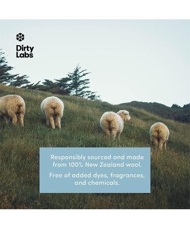 Dirty Labs 100% New Zealand Wool Dryer Balls - 3 Balls - Shortens Drying Time - Reduces Static & Wrinkles - Eco-Friendly Fabric Softener - Buy Online on GoSupps.com