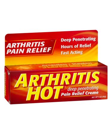 Arthritis Hot Pain Relief Creme-3 oz. 3 Ounce (Pack of 1) - Buy Online on GoSupps.com