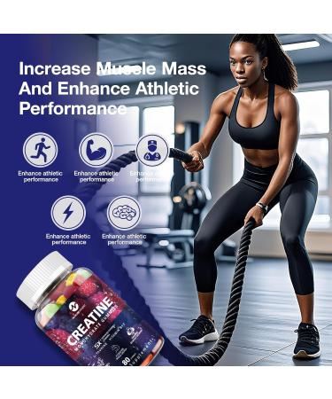 NLMUBR LUCKSIT Creatine Monohydrate Gummies - 5g for Men & Women, Creatine Gummies Mixfruit Taste with Taurine for Muscle Gain & Strength, Muscle Builder, Energy Boost, Pre Workout Supplement, 160pcs - Buy Online on GoSupps.com
