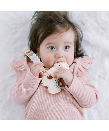 Loulou Lollipop Silicone Teether and Holder Clip Bundle Set - Llama/Sweetheart - Buy Online on GoSupps.com