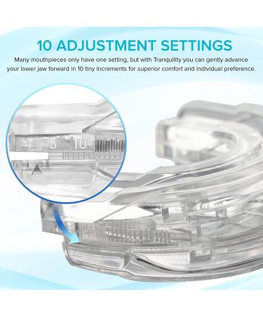 Tranquility PRO 2.0 Anti-Snoring Mouth Guard - Adjustable Night Time Teeth Mouthguard for Bruxism & Stop Snoring - Custom Fit & Molding - Buy Online on GoSupps.com