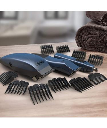 Wahl 3-in-1 Hair Clipper Gift Set for Men - Corded Head Shaver, Trimmers, Stubble Grooming Set - Blue Pack of 1 - Buy Online on GoSupps.com