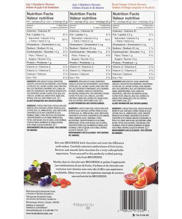 Brookside Dark Chocolate Covered Fruit Variety Pack - 40 Count | Delicious and Indulgent Snack - Buy Online on GoSupps.com
