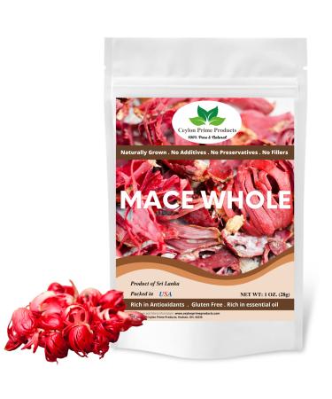Mace Blade Whole (Javathri) (1oz) | All Natural Vegan Gluten Free NON-GMO Spicy Flavor | Freshly Packed in a Resealable Bag