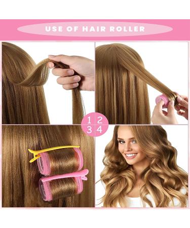 CAPIKE 37-Piece Hair Rollers Set with Self Grip Velcro Rollers, Clips, Combs, and French Braid Device - Jumbo, Large, and Medium Sizes - Hair Styling Kit - Buy Online on GoSupps.com