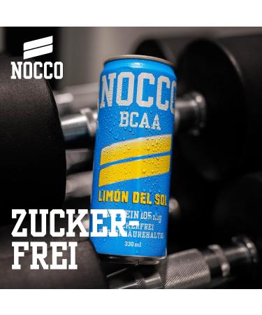 Nocco BCAA Drink 24 x 330 ml Dosen (Pfandartikel) (Summer Edition: Limon del Sol) - Buy Online on GoSupps.com