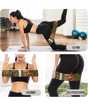 Vibrant Leaf Pattern Resistance Bands | Durable Elastic Leg Bands for Effective Workouts | International Shipping Available - Buy Online on GoSupps.com