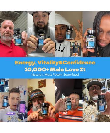 MEGNETA Shilajit for Men with Sea Moss Ashwagandha & L-Arginine Boosts Energy 60 Capsules - Buy Online on GoSupps.com