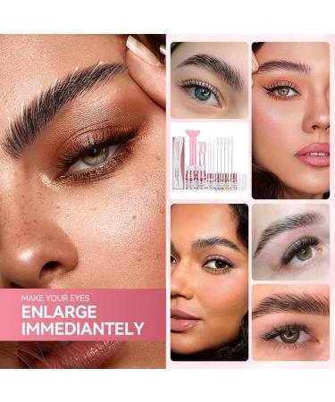 Brow Lamination Kit - 2 in 1 DIY Eyebrow Perming Kit for Thicker Fuller Brows | Professional Quality Lasts 6 Weeks | Black & Brown Colors - International Shipping - Buy Online on GoSupps.com