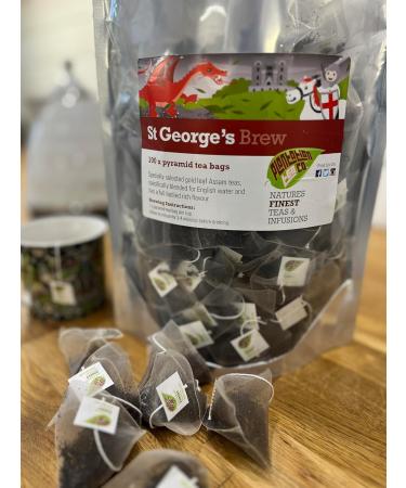 St George's Brew Pyramid Tea Bags | 100 Biodegradable Mesh Bags - Buy Online on GoSupps.com