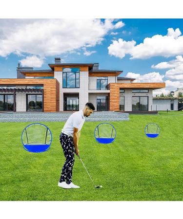 Santa Casa Golf Chipping Practice Net Set - 3 Sizes, Training Equipment with Foam Balls, Hitting Mat, Metal Piles, Carrying Bag - Indoor/Outdoor Target System - Buy Online on GoSupps.com