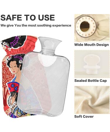 Large BAP-Free Hot Water Bottle for Women - 2L with Cover for Pain Relief Bed Hand & Feet - Buy Online on GoSupps.com