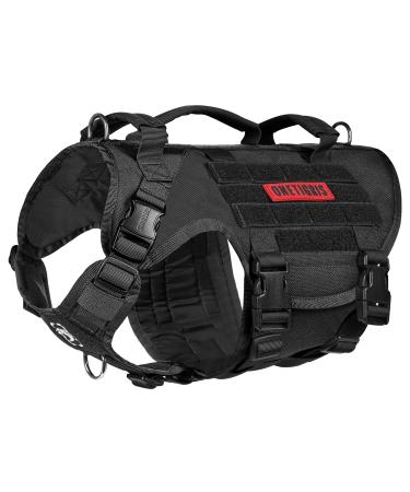 Oneigris dog harness x Destroyer Tactical adjustable anti -trial tableware.