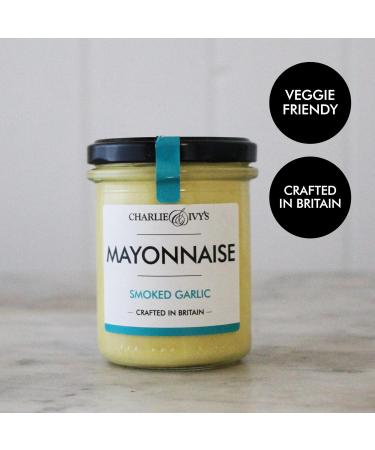 Charlie & Ivy's Smoked Garlic Mayonnaise 190g - Brilliantly British Mayos - Buy Online on GoSupps.com