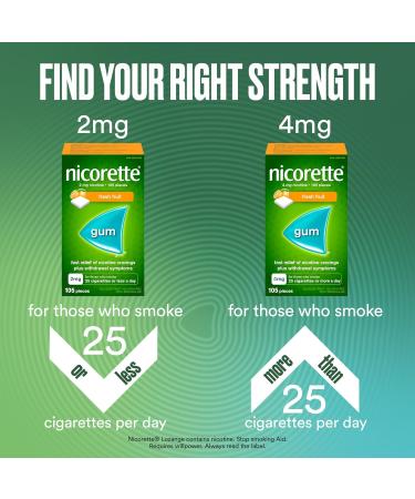 Nicorette Nicotine Gum Quit Smoking and Smoking Cessation Aid Ultra Fresh Mint 2mg 210 pieces 2mg ULTRA FRESH MINT 210 count (Pack of 1) - Buy Online on GoSupps.com
