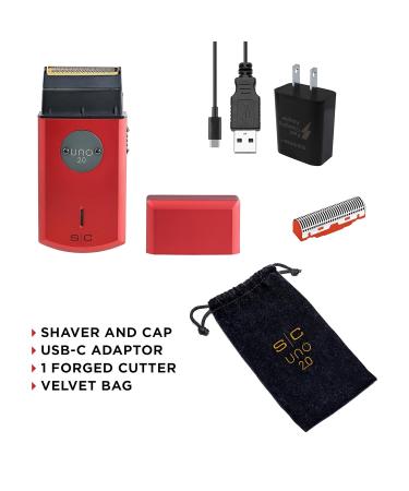 StyleCraft Uno Cordless Foil Shaver | Mini Travel Size Portable Gold Titanium Premium Head - Best for Grooming On-the-Go - Buy Online on GoSupps.com