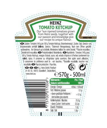 Heinz Tomato Ketchup Classic 3-Pack (3x500ml) - International Shipping Available | Buy Now! - Buy Online on GoSupps.com