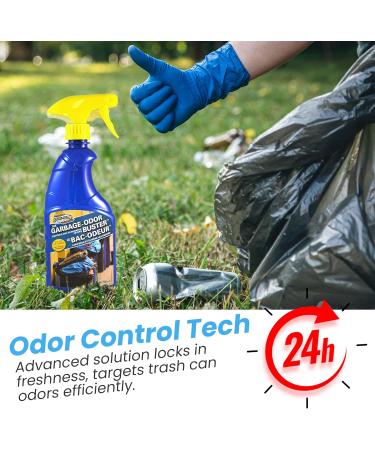 Outdoor Trash Can Odor Eliminator Spray - Freshen and Control Garbage Bin Smells with Ease (500 ml / 16.9 oz) 1 count (Pack of 1) - Buy Online on GoSupps.com