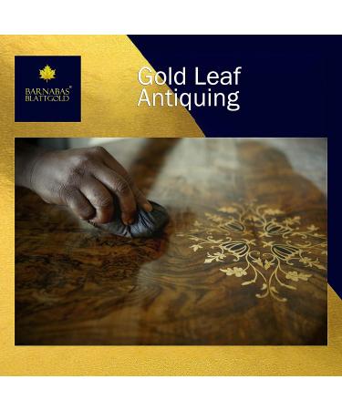 Gold Leaf Gilding Kit - 100 Sheets Imitation Gold & Silver Leaf with Adhesive, Sealer, Gloves, Brushes, and Sanding Tools - Buy Online on GoSupps.com